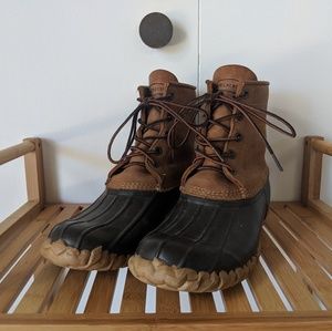 Lacrosse 6" Uplander Duck Boots Tan/Brown sz 9